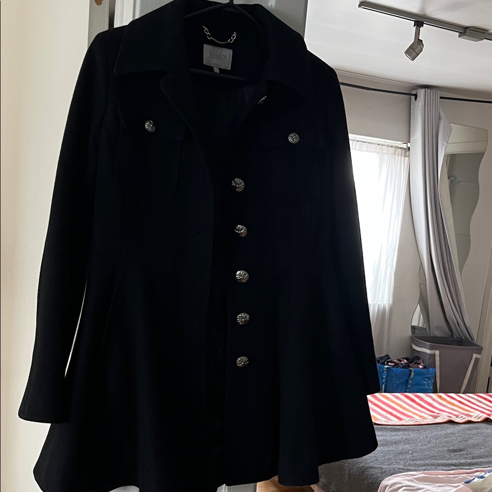 Laundry By Shelli Segal Black Trench Coat